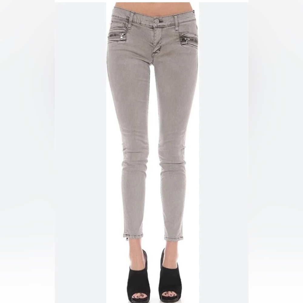 Rare Hudson Jeans Chimera Moto Skinny – Ash Grey (Size 25) NWT